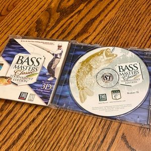 Vintage 90s Bass Masters Classic Tournament Edition 3D Fishing Game PC CD-ROM